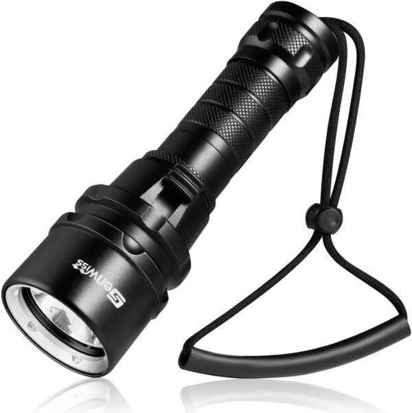 Scuba Diving Flashlight Dive Torch – 2000 Lumens Diving Flashlight